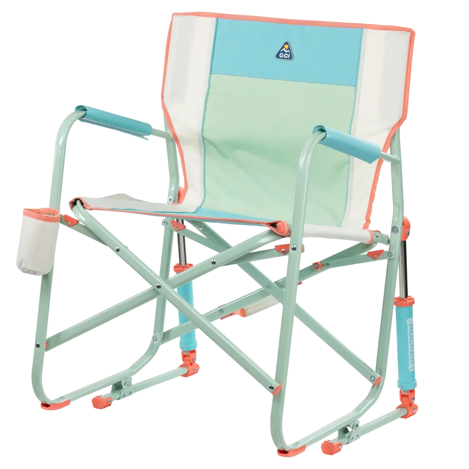 Premium All-Weather Freestyle Rocker - Choice 711 - Patented Spring-Action Rocking Chair for Camping Detail
