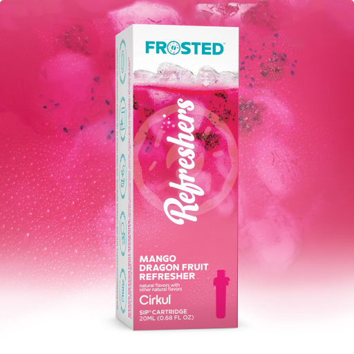 Refreshing Electrolyte Frosted Mango Dragon Fruit Refresher 5X1T - Sugar-Free Fruit Flavor Cartridge Refill - Default Title
