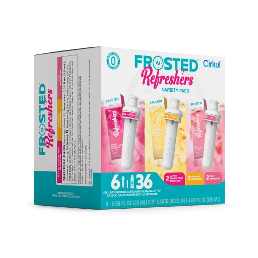 Sugar-Free Frosted Refreshers 6-Pack Variety Pack 1367 - Sugar-Free Fruit Flavor Cartridge Refill Detail