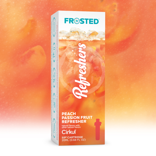 Vitamin-Infused Frosted Peach Passion Fruit Refresher D3BS - Vitamin-Infused Natural Refreshing Flavor Core - Default Title