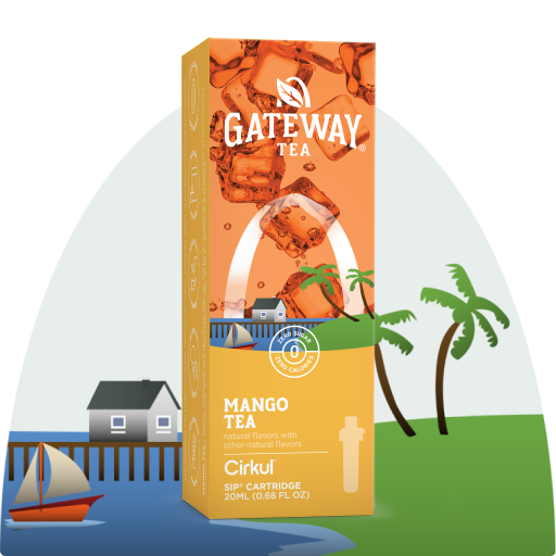 Vitamin-Infused Gateway Mango Tea AQB7 - Sugar-Free Fruit Flavor Cartridge Refill - Default Title