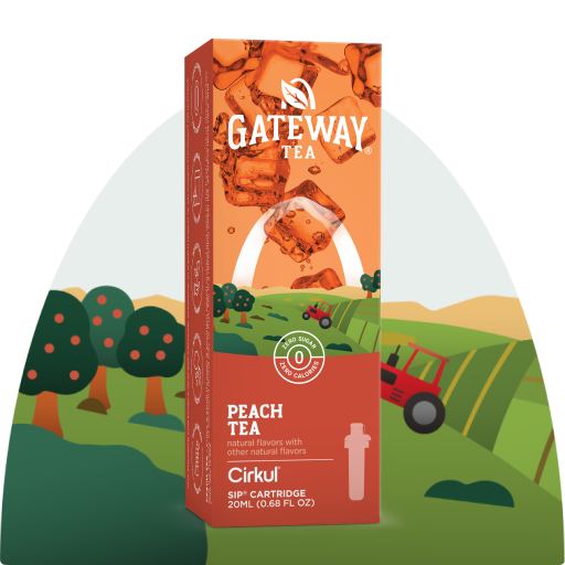 Zero-Calorie Gateway Peach Tea 97HL - Electrolyte Hydration Enhanced Taste Cartridges - Default Title