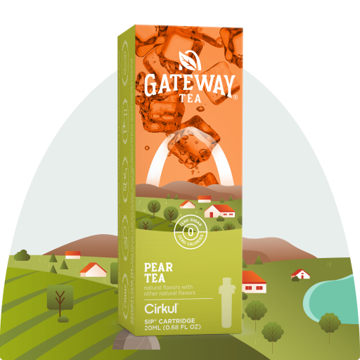Vitamin-Infused Gateway Pear Tea KXH2 - Zero-Calorie Multi-Flavor Sip Pods for Water Bottle - Default Title