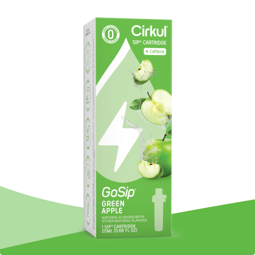 Vitamin-Infused GoSip Green Apple U1U4 - Electrolyte Hydration Enhanced Taste Cartridges - Default Title