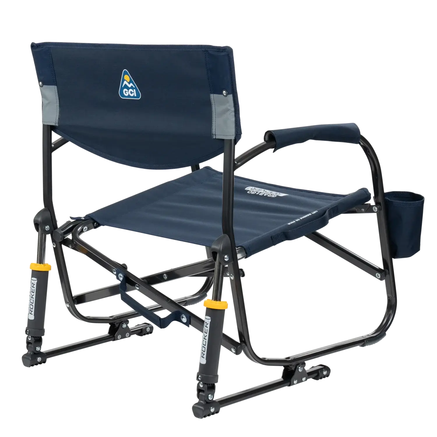 Patented Spring-Action Grab & Go Rocker - Choice 551 - Freestyle Rocker Portable Outdoor Folding Chair Detail
