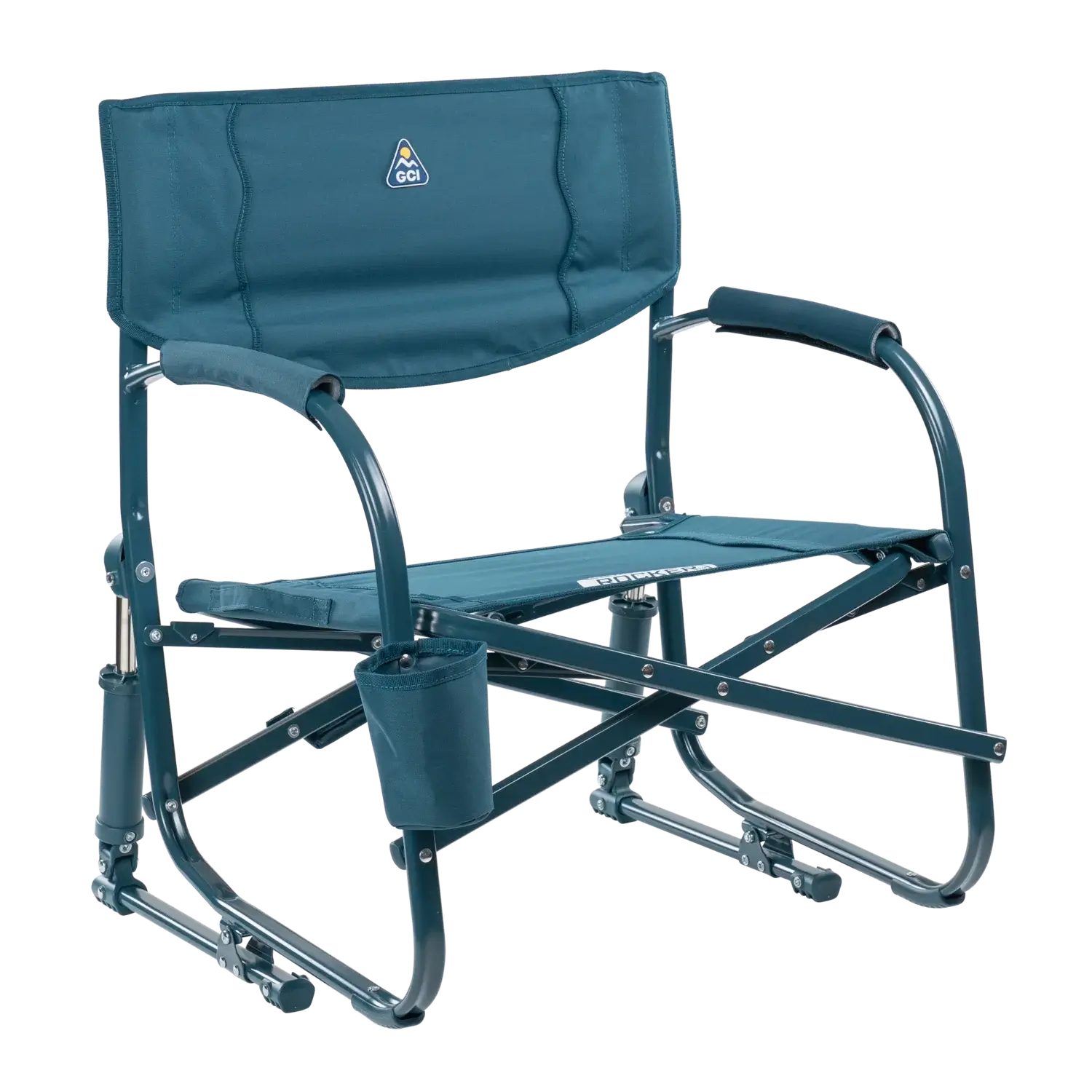 Patented Spring-Action Grab & Go Rocker - Choice 551 - Freestyle Rocker Portable Outdoor Folding Chair - Teal