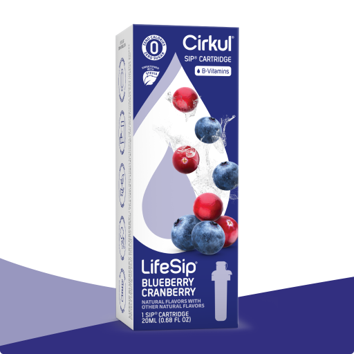 Sugar-Free LifeSip Blueberry Cranberry (Stevia) PE8M - Zero-Calorie Multi-Flavor Sip Pods for Water Bottle - Default Title