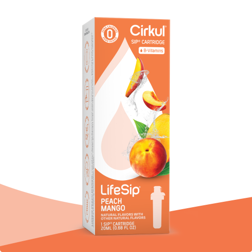 Natural Fruit Flavored LifeSip Peach Mango RH3C - Zero-Calorie Multi-Flavor Sip Pods for Water Bottle - Default Title