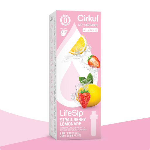 Zero-Calorie LifeSip Strawberry Lemonade (Stevia) QJJ2 - Electrolyte Hydration Enhanced Taste Cartridges - Default Title