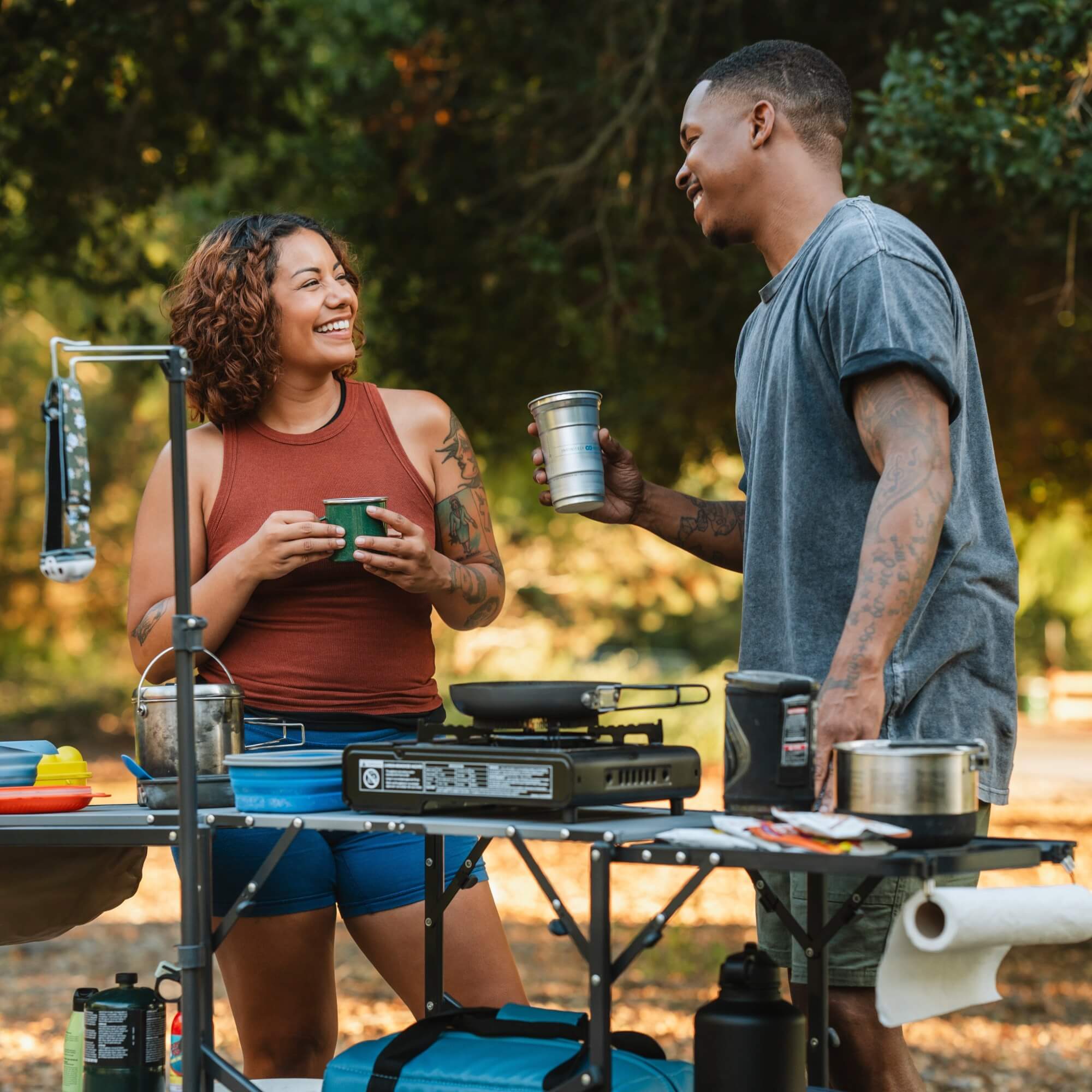 Stainless Steel BBQ Master Cook Station - Choice 171 - Multi-Purpose Outdoor Culinary Cooking Set Detail