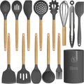 Chef-Quality Silicone Cooking Utensils Set - 446°F Heat Resistant Silicone Kitchen Utensils for Cooking,Kitchen Utensil Spatula Se... - Multi-Purpose Hand Tool for Daily Meal Prep - Default Title