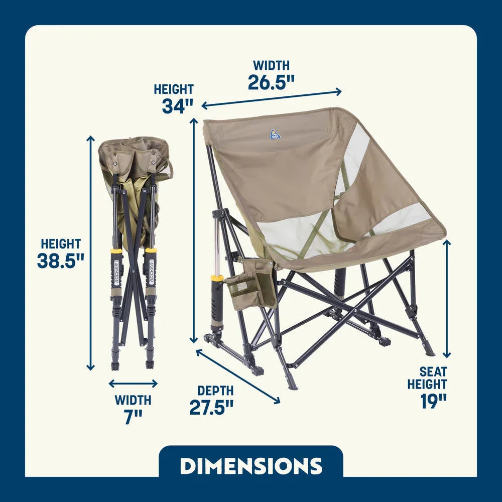 Heavy-Duty Freestyle Pod Rocker Elite - Choice 832 - Heavy-Duty Kickback Rocker with Beverage Holder Detail