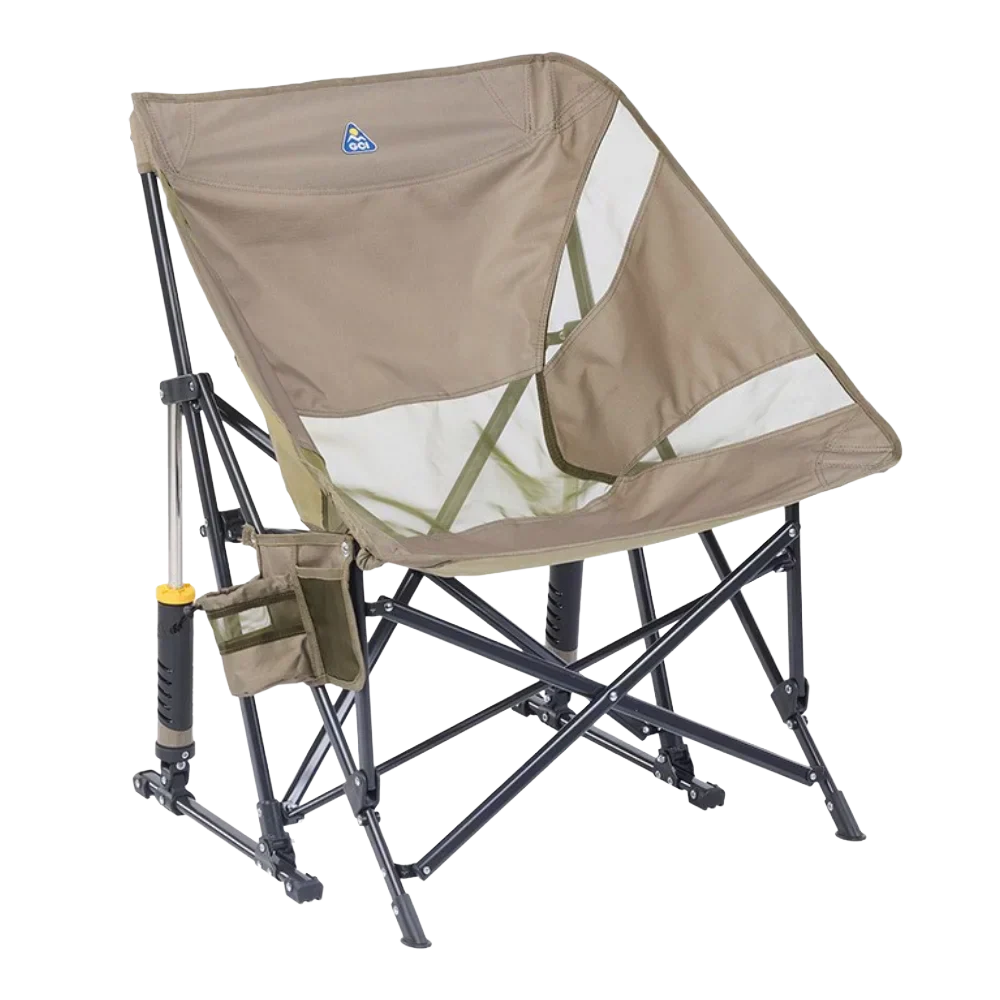 Heavy-Duty Freestyle Pod Rocker Elite - Choice 832 - Heavy-Duty Kickback Rocker with Beverage Holder - Aged Fatigue