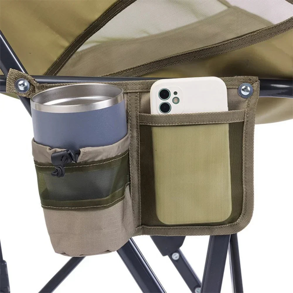 Heavy-Duty Freestyle Pod Rocker Elite - Choice 832 - Heavy-Duty Kickback Rocker with Beverage Holder Detail