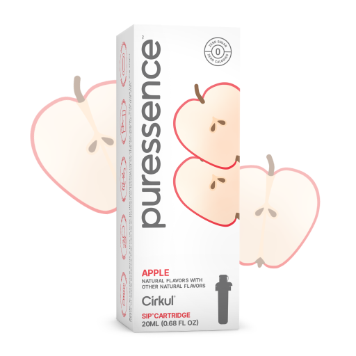 Natural Fruit Flavored Puressence Apple (Unsweetened) IZL9 - Vitamin-Infused Natural Refreshing Flavor Core - Default Title