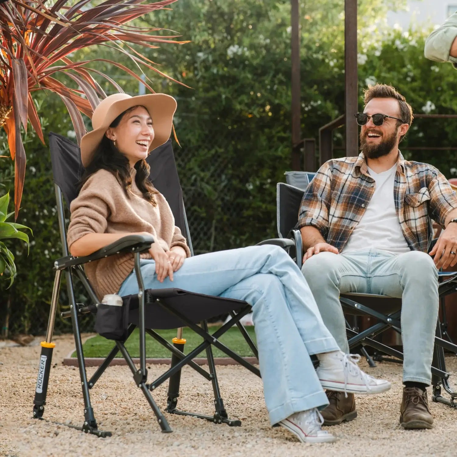 Luxury Camp RoadTrip Rocker - Choice 855 - RoadTrip Rocker Smooth Motion Camp Chair Detail
