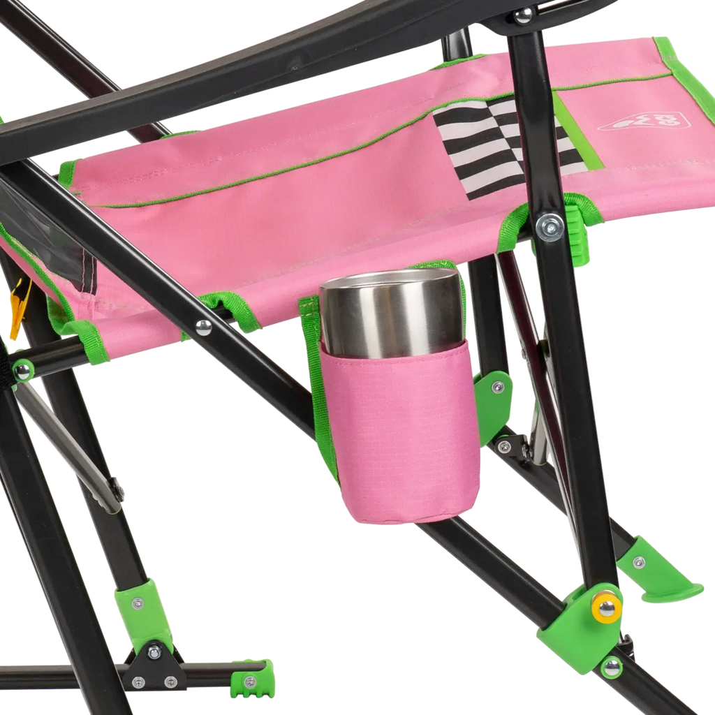 Patented Spring-Action RoadTrip Rocker - NASCAR For Her - Choice 560 - Freestyle Rocker Portable Outdoor Folding Chair Detail