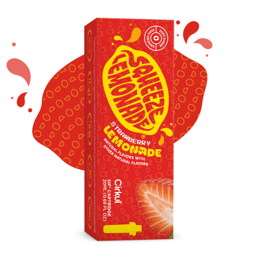Natural Fruit Flavored Squeeze Strawberry Lemonade 8PNR - Sugar-Free Fruit Flavor Cartridge Refill - Default Title