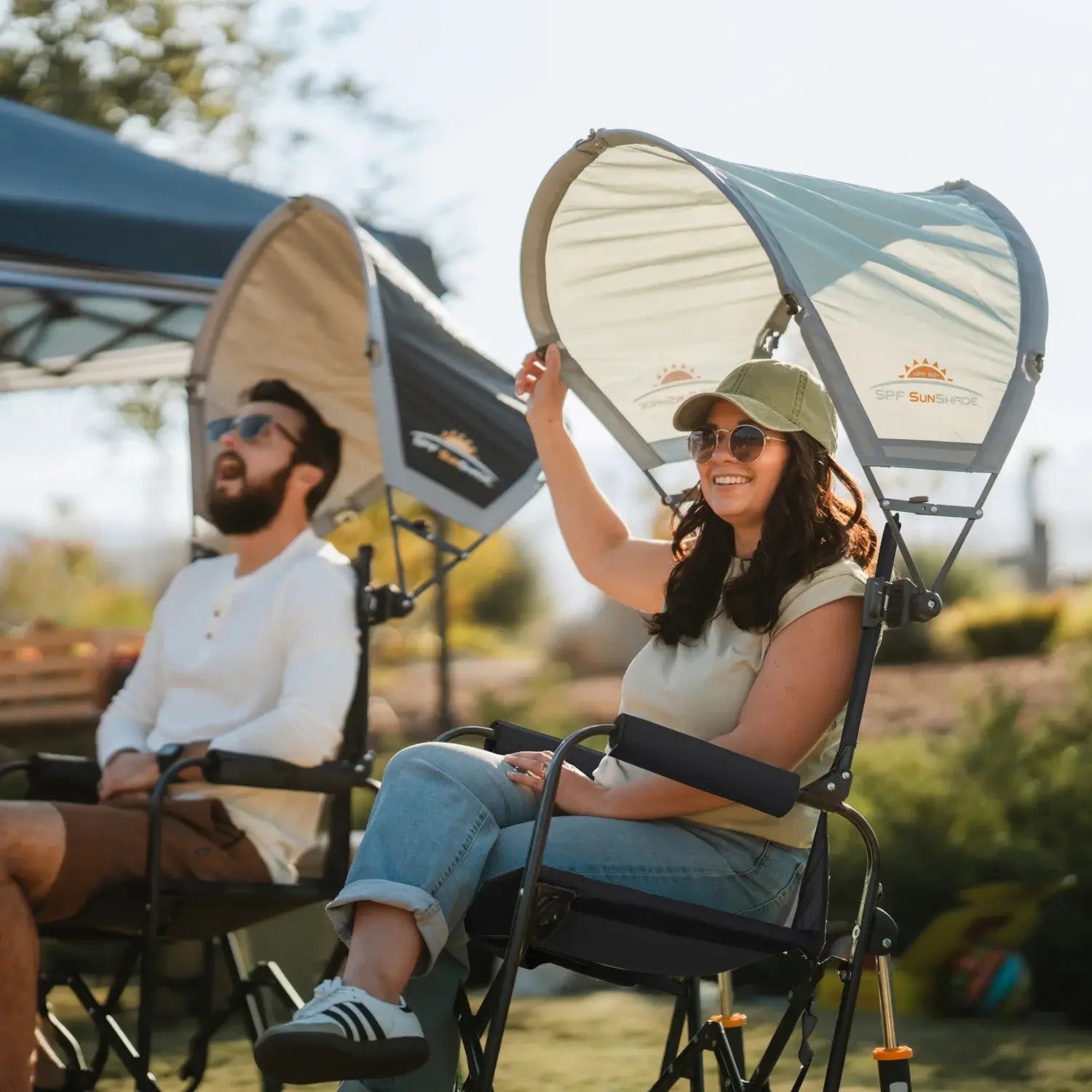Heavy-Duty Freestyle Stowaway Rocker - Choice 794 - RoadTrip Rocker Smooth Motion Camp Chair Detail