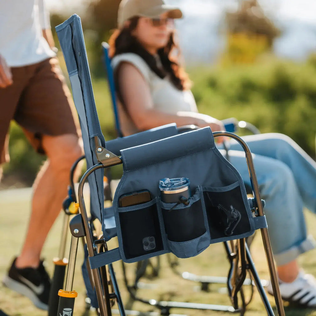 Heavy-Duty Freestyle Stowaway Rocker - Choice 794 - RoadTrip Rocker Smooth Motion Camp Chair Detail