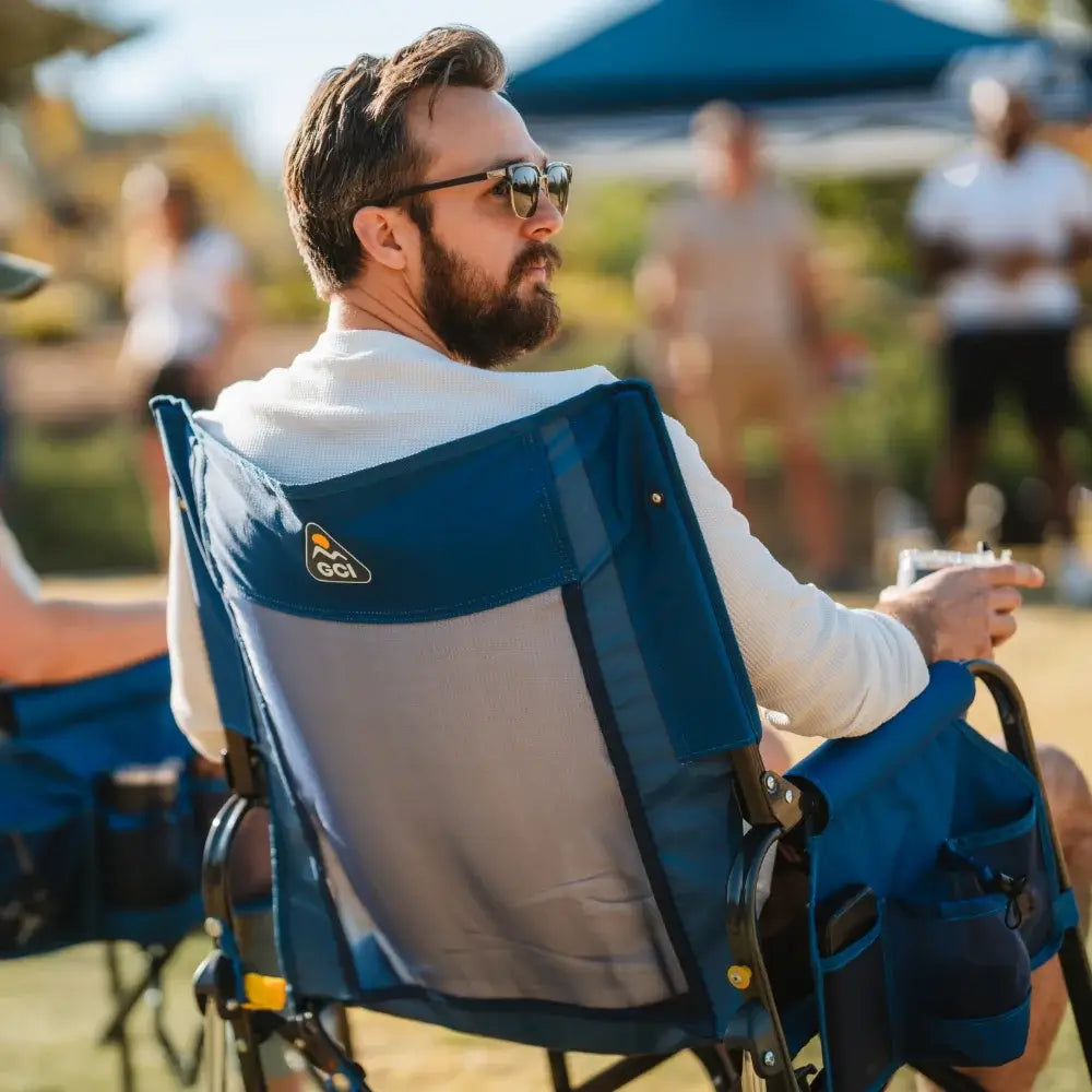 Heavy-Duty Freestyle Stowaway Rocker - Choice 794 - RoadTrip Rocker Smooth Motion Camp Chair Detail