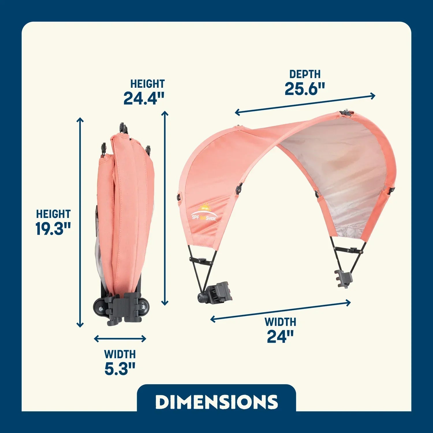Heavy Duty SunShade Accessory - Choice 361 - SunShade Canopy for Beach & Camping Detail