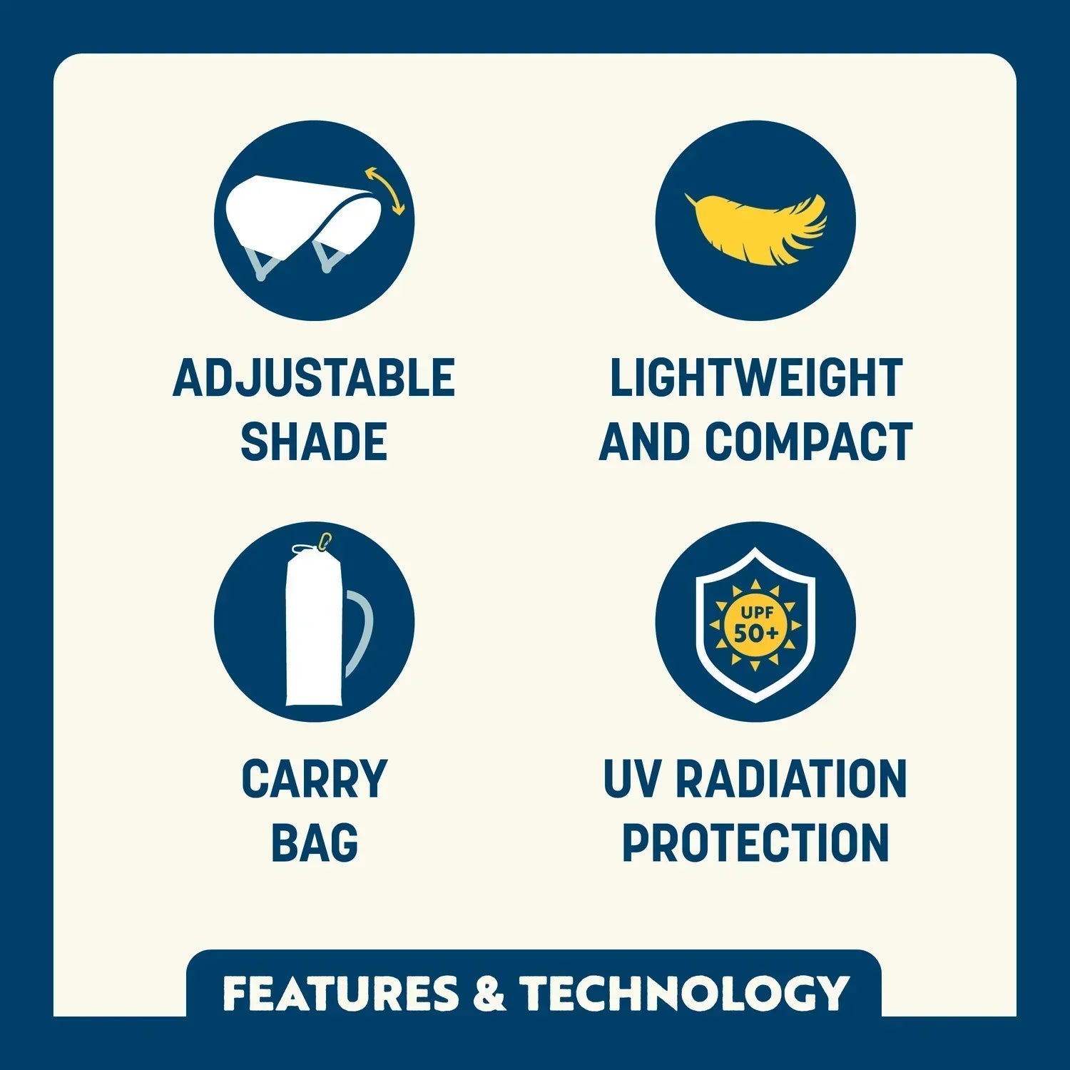 Portable Canopy SunShade Accessory - USA Anniversary Deluxe - Choice 917 - Instant Sunshade Umbrella for Tailgating Detail