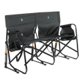 Heavy-Duty Freestyle Tandem Rocker - Choice 227 - Freestyle Rocker Portable Outdoor Folding Chair - Dark Charcoal